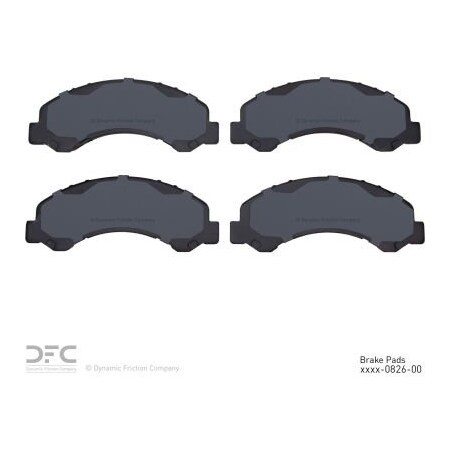 Dynamic Friction Co DFC 3000 Semi-Metallic Brake Pads - 1311-0826-00